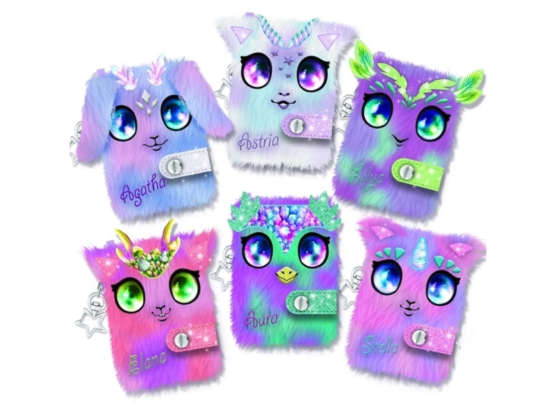 Nebulous Stars Fuzzy Mini Notebook , Assort., 11455