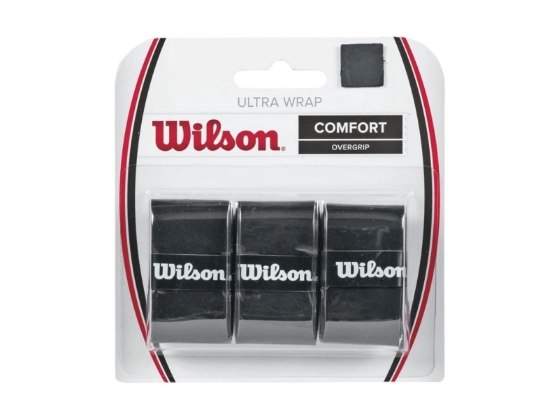Wilson OVERGRIP Tennis Wilson ULTRA WRAP WRZ403000 3 stk. sort