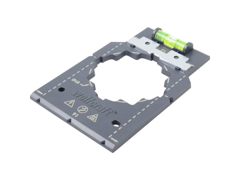 Wolfcraft Šablonas Elektros Lizdų Ir Jungiklių Montavimui 5975000