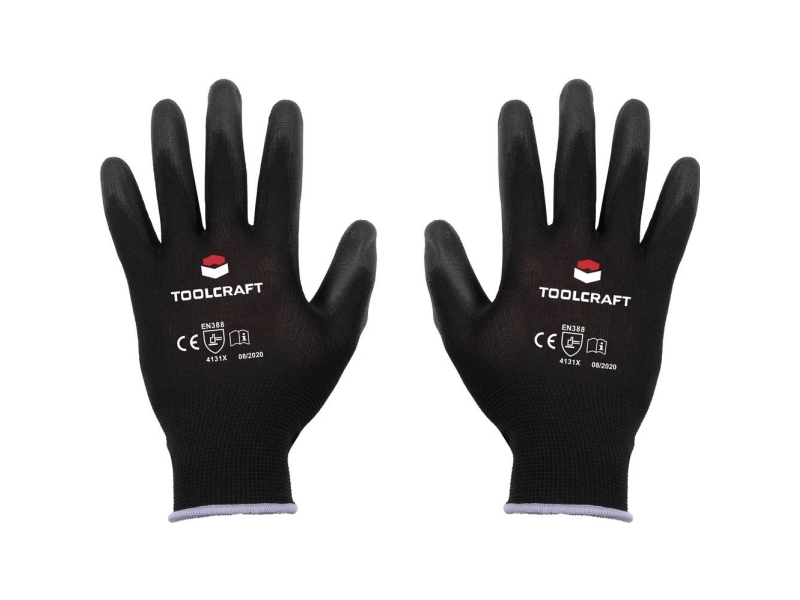 TOOLCRAFT TO-5621553 Polyester , Polyuretan Arbejdshandske Størrelse (handsker): 11 CAT II 1 Paar