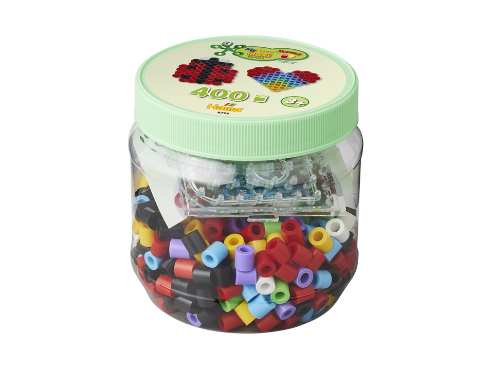 Hama silityshelmet maxi, muovirasiassa, vihreä kansi Halkaisija silityshelmi maxi: 10.0 mm, - 1 kpl (00008792)