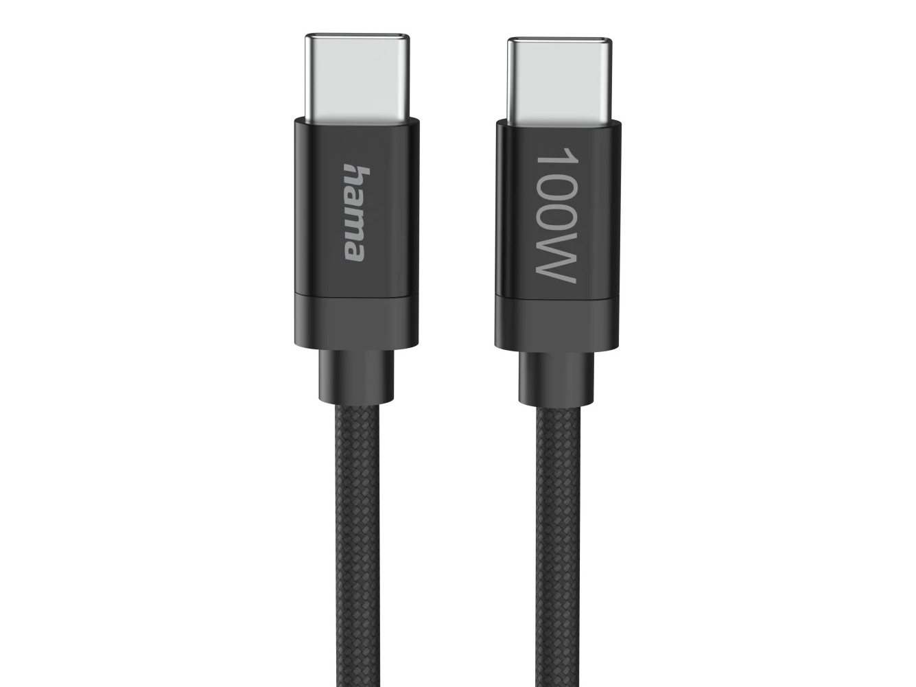Hama Fabric, 3 M, Usb C, Usb C, Usb 2.0, 0,48 Gbit/Sek., Sort