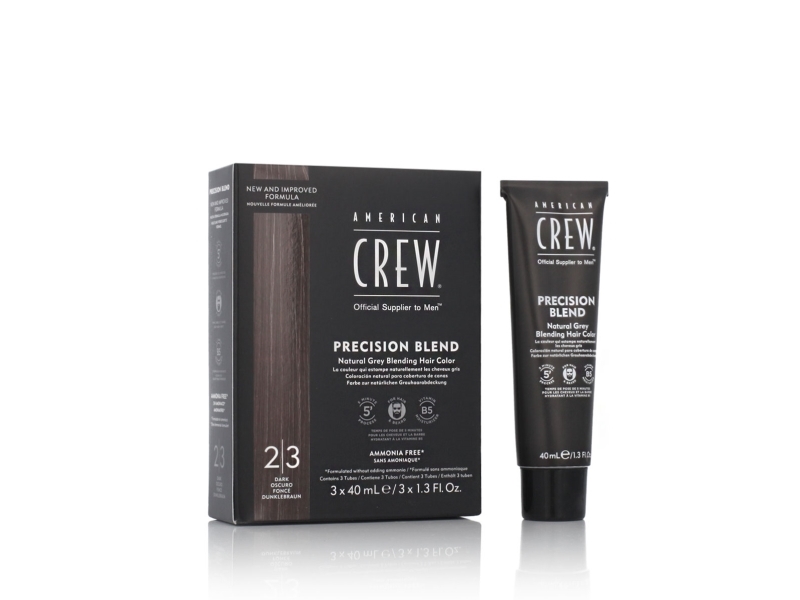 American Crew Precision Blend Natural Gray Coverage Dark 3 X 40 Ml