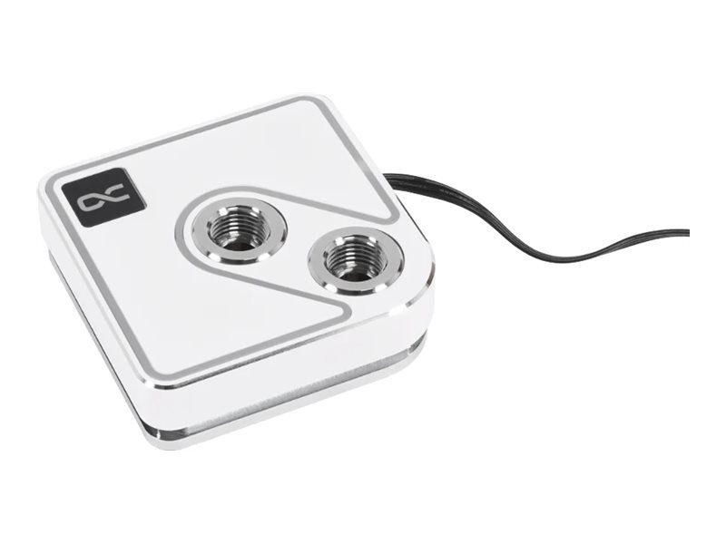 Alphacool Core 1 Aurora - Cpu-Vandblokering Til Flydende Kølesystem - (For: Am4, Lga1700, Lga1851, Am5) - Nikkelbelagt Kobberbase - Hvid