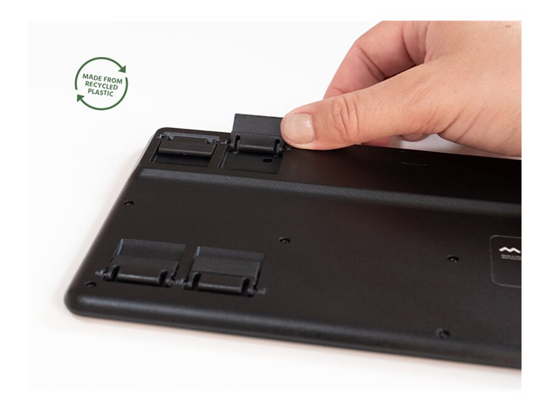 Mousetrapper Type Mini Wireless - Uk, Mini, Verkabelt & Kabellos, Usb + Rf Wireless + Bluetooth, Qwerty, Schwarz