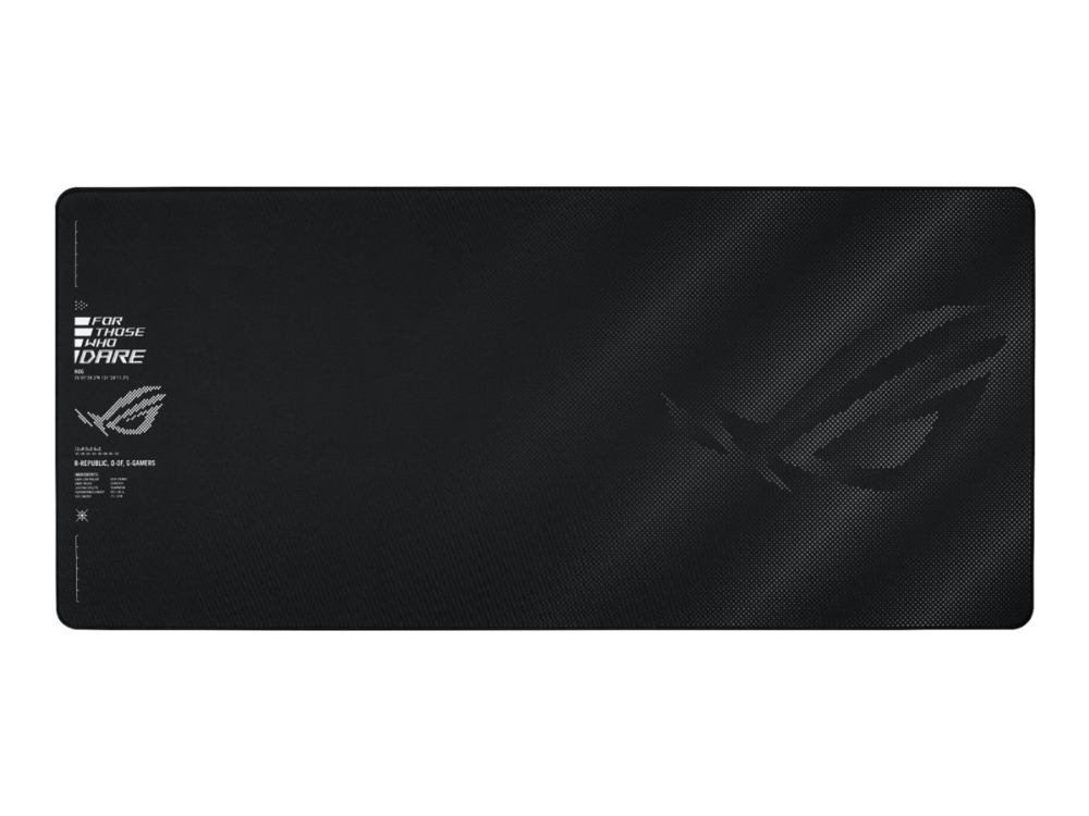 Asus Rog Sheath Ii Xxl, Black, Pattern, Fabric, Rubber, Non-Slip Base, Gaming Mouse Pad
