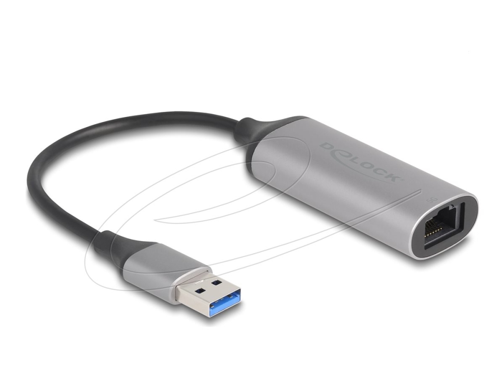 Delock 81571, Usb Type-A, Rj-45, 0,15 M, Anthrazit