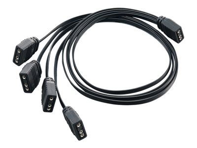 Silverstone Cpl03 - Splitter Til Blæser - 4-1 Pin Argb Til 4-1 Pin Argb - 30 Cm