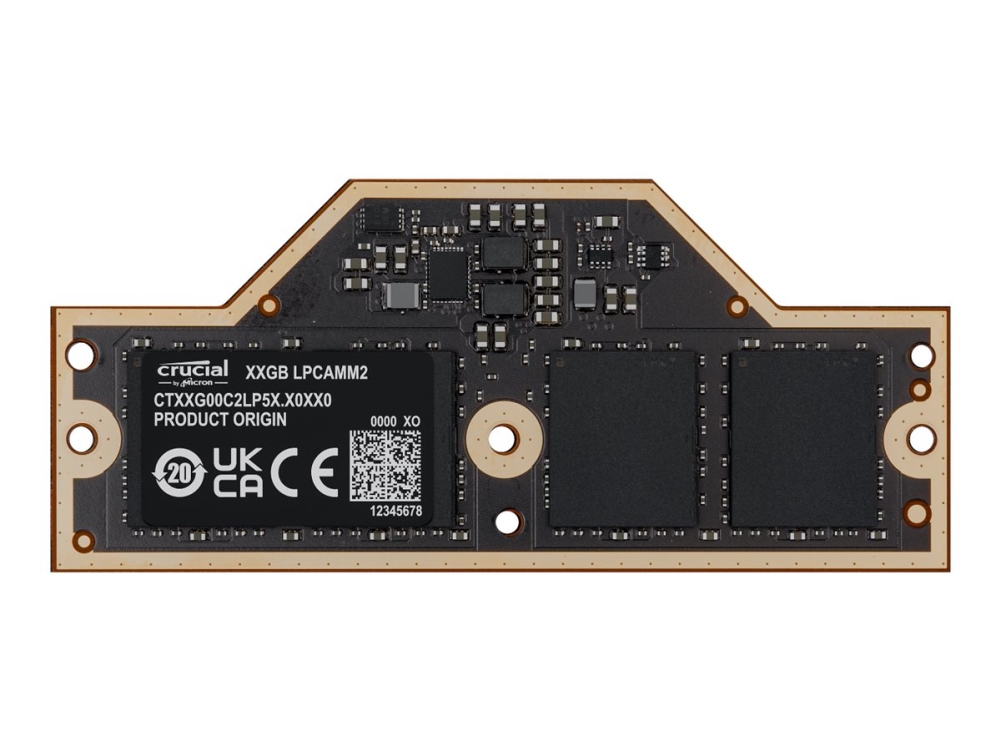 Crucial - LPDDR5X - modul - 32 GB - LPCAMM2 - 3750 MHz - 1.05 V - icke ECC - svart | Datorkomponenter - RAM-Minnen | GameStuff