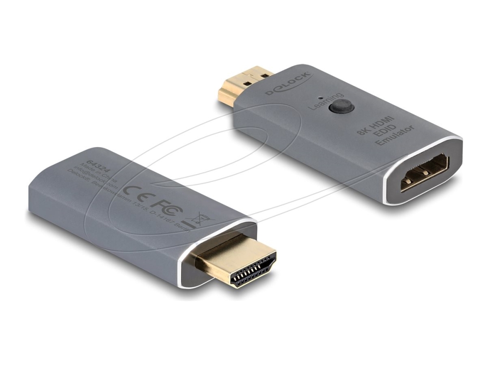 Delock - EDID-läsare/skrivare - HDMI - antracit | Datortillbehör - KVM & Switchar - Switchar | GameStuff