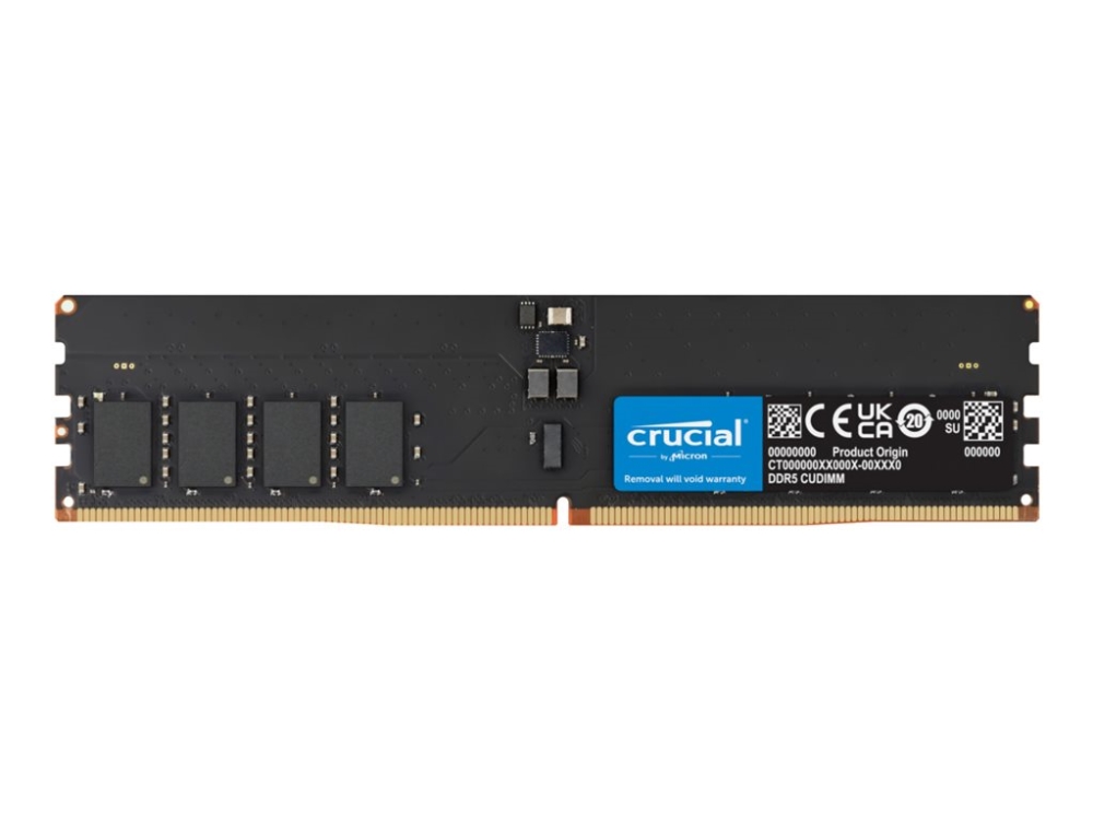 Crucial Ct64g64c52cu5, 64 Gb, 1 X 64 Gb, Ddr5, 288-Pin Dimm, Black