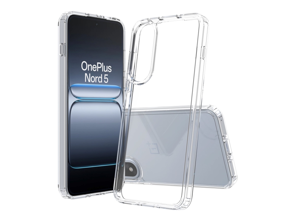 Screenor Bumper - Baksidesskydd för mobiltelefon - termoplastisk polyuretan (TPU), akryl - transparent - för OnePlus Nord 5 | Tele & GPS - Mobil tillbehör - Skydd & Väskor | GameStuff