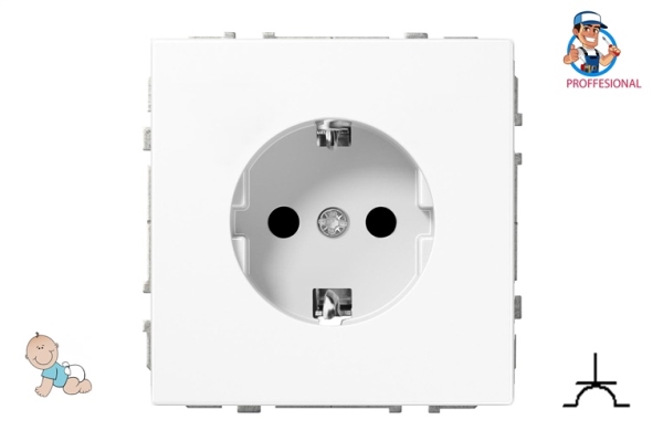 Electric Socket Liregus Ikl16-214-01.M/Wm, With Grounding,