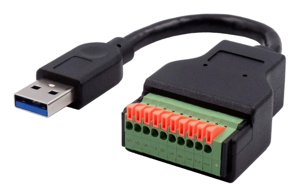 Exsys Ex-49127, 0,15 M, Usb A, 10-Pin Terminal Block, Usb 3.2 Gen 1 (3.1 Gen 1), 5 Gbit/S, Schwarz