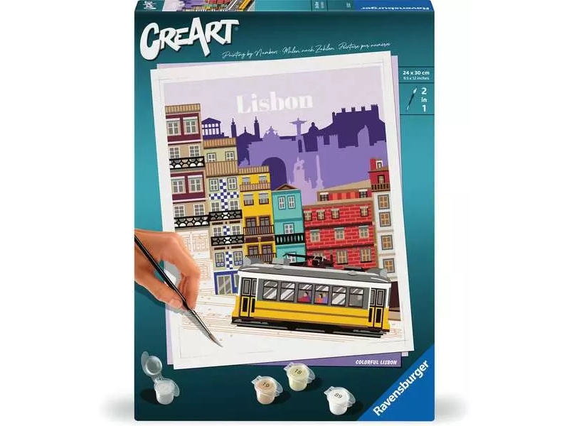 Ravensburger 25522, Maling inkluderet, Farve efter talsæt