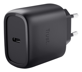 Trust Usb-Wandladegerät Maxo Usb-C-Gan 45 W Schwarz (25521)