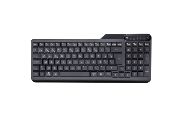 Hp 460 Multi-Device Bluetooth Tastatur, Drahtlos, Bluetooth, Azerty, Schwarz