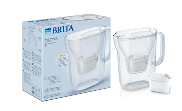 Vandfilterkande BRITA Style Essential + 1 Maxtra Pro (hvid)