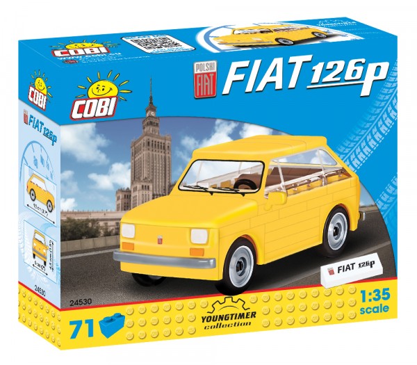 Cobi Cob24530 Polski Fiat 126P Building Block Model Kit, Various