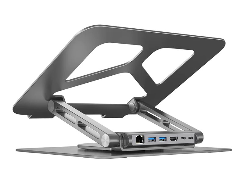Unitek D1109a, Laptop-Ständer, Grau, Aluminium, 35,6 Cm (14"), 43,2 Cm (17"), 33 Cm (13")