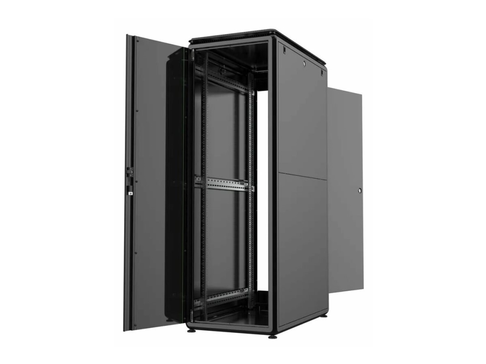 Lanview By Logon Data Line - Rack Kabinet - 600 X 1000 Mm - Fritstående - Sort, Ral 9005 - 37U - 19"