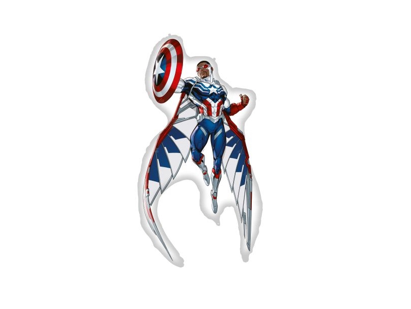 Captain America Folieballon, 93 X 62 Cm