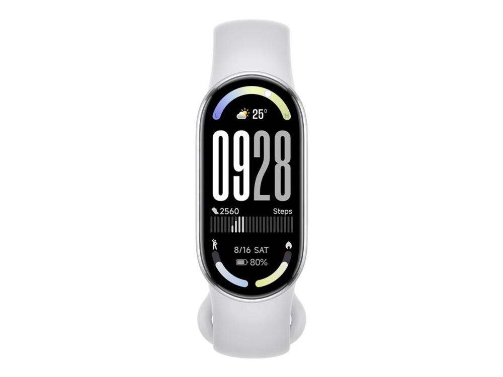 Xiaomi Smart Band 10 - Aktivitetssporer med rem - TPU - håndledsstørrelse: 135-210 mm - display 1.72 - Bluetooth - 15.95 g - gletsjersølv