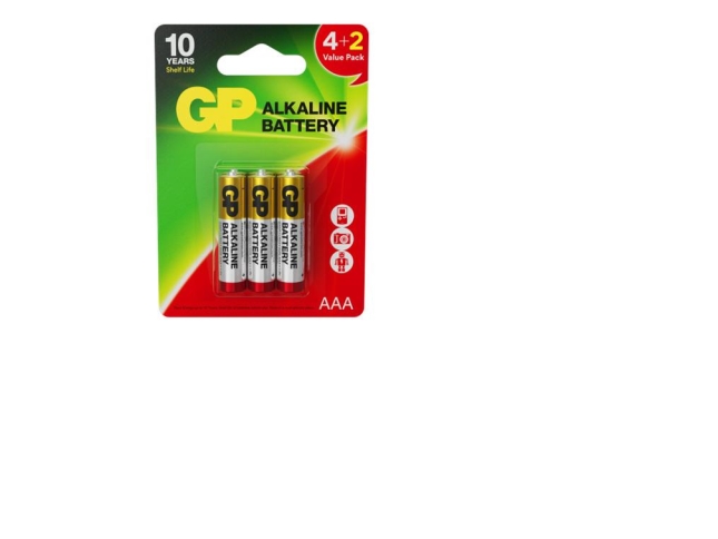 Gp-Batterier 24Ar 4+2 Stk (Aaa)