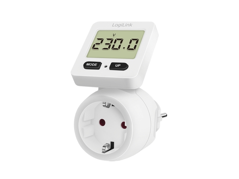 LogiLink EM0004, LCD, AC, 16 A, 3600 W, 58 mm, 91 mm | Datortillbehör - Nätverk - Övriga tillbehör | GameStuff