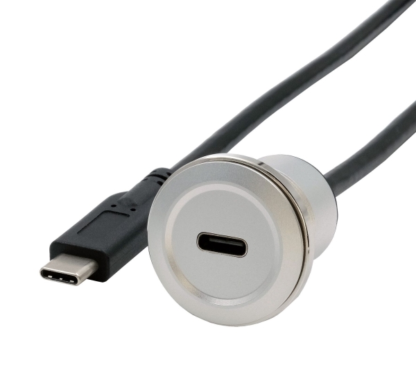 Exsys Ex-49183, 0,3 M, Usb C, Usb C, Usb 3.2 Gen 2 (3.1 Gen 2), 10 Gbit/S, Schwarz, Silber