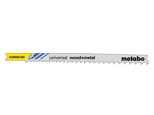 Metabo 623906000, Stiksavklinger, Byggetræ Med Søm, Metal, Metal Uden Jern, Træ, Bimetal, Grå, 10,7 Cm, 2,4 Mm