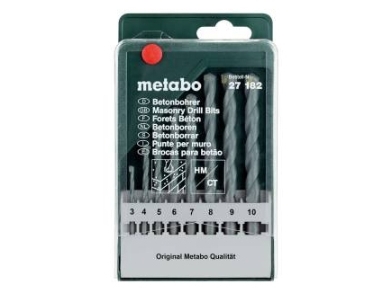 Metabo 627182000, Boremaskine, Borehoved Til Murværk, Højre Rotation, Hård Beton, Naturlig Sten, 130°, Cylindrisk Skaft