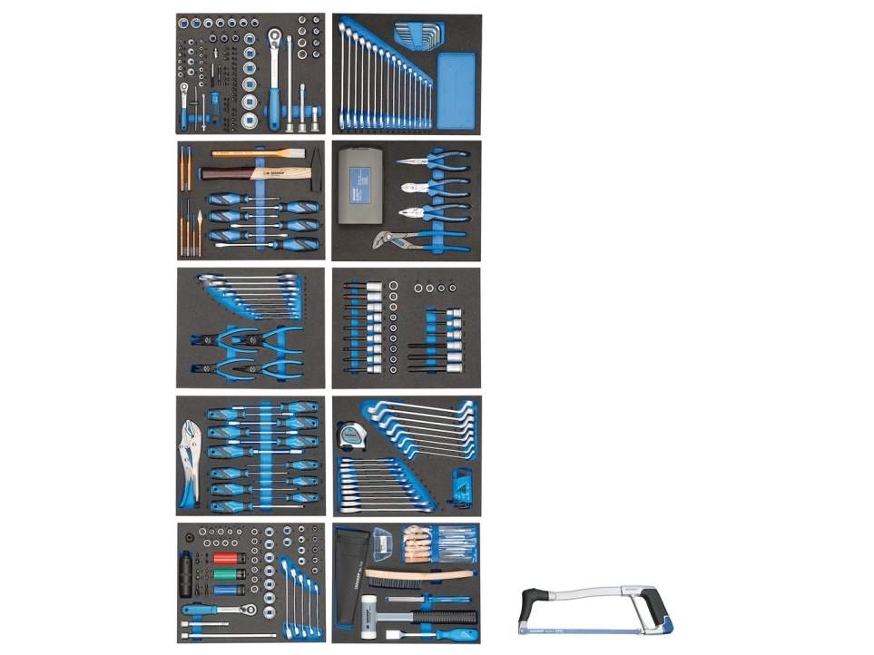 Gedore Werkzeugsortiment In Check-Tool-Modulen 308-Teilig, 30,1 Kg, 308 Werkzeug