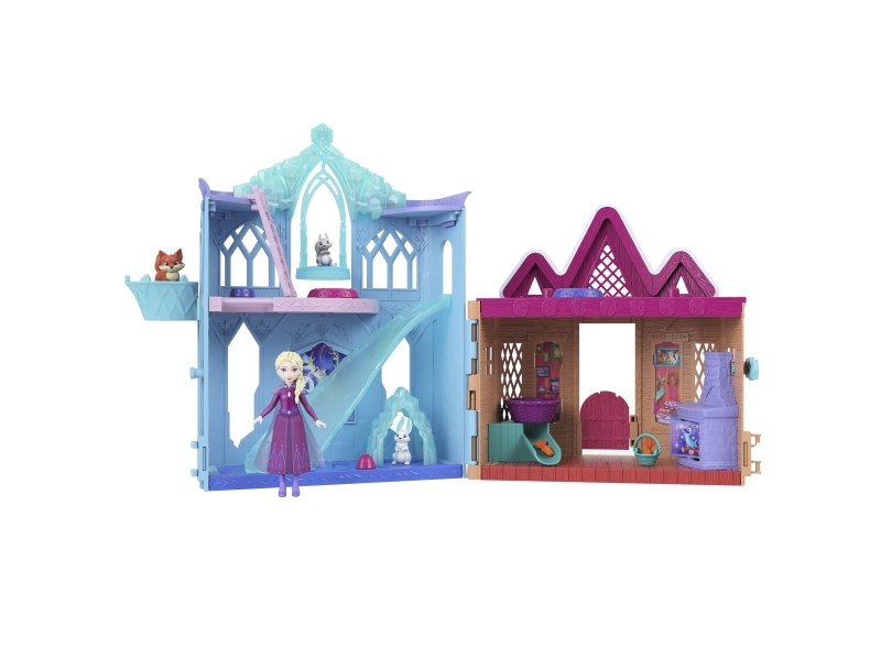 Disney Frozen Winter Animal Fun Playset, Slot, 3 År, Flerfarvet, Stof, Plast