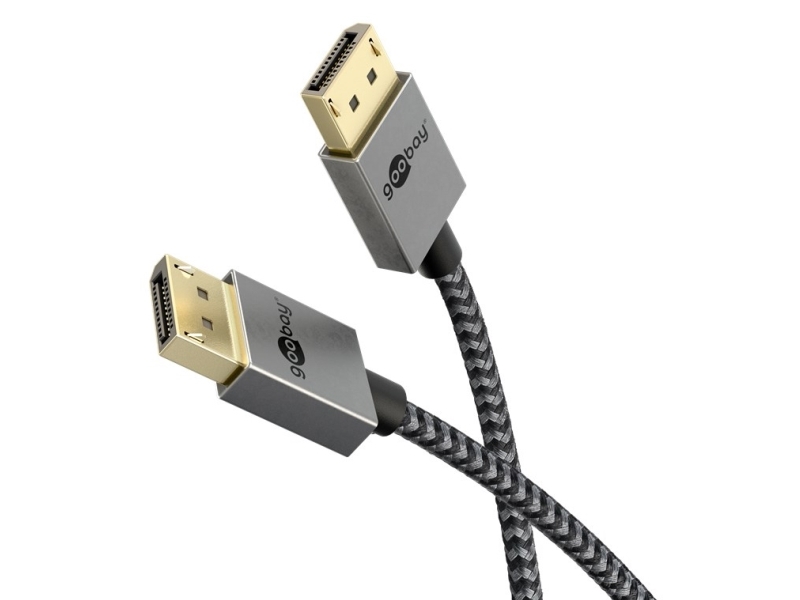 Goobay 77444, 1 M, Displayport, Displayport, Male, Male, 7680 X 4320 Pixels