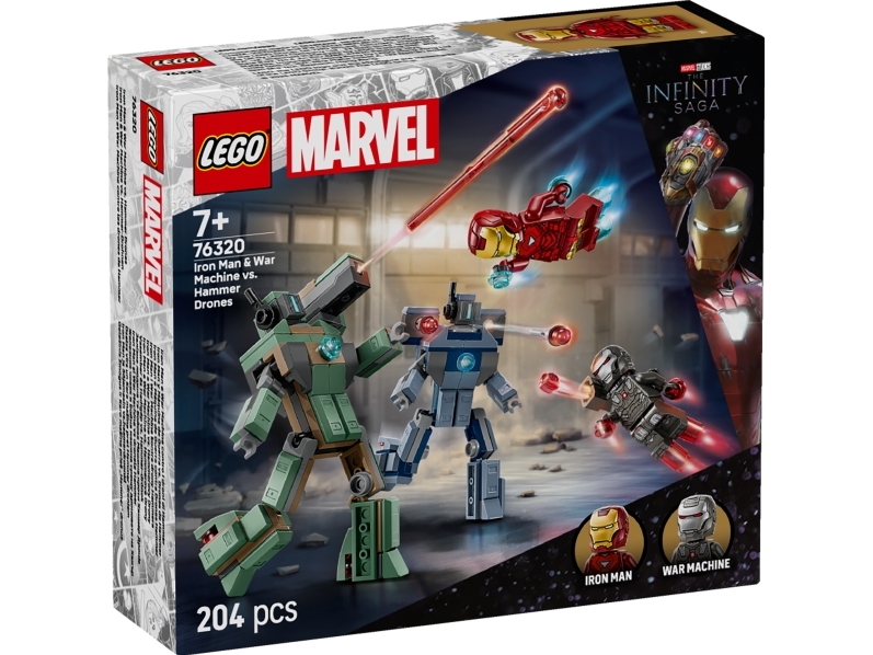 Lego | Marvel 76320 Iron Man & War Machine Vs. Hammer-Drohnen