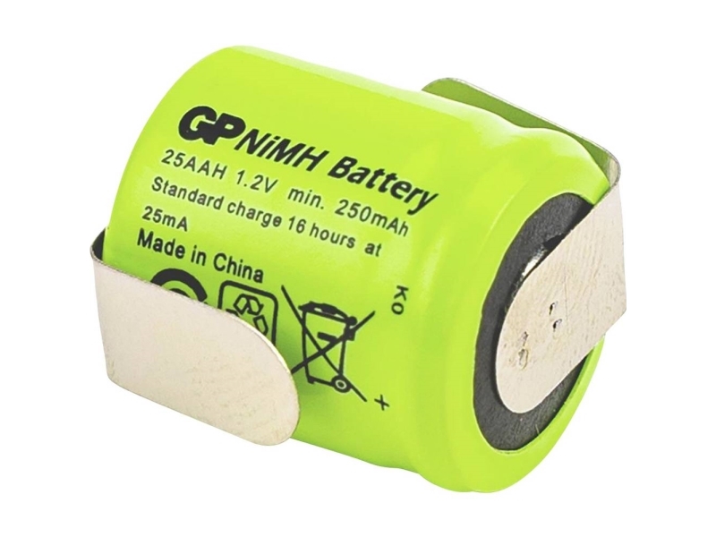 Gp Gp Ni-Mh Industrial 250 Aah 1A1p-C1 Wiederaufladbare Aa-Batterie Nimh 1,2 V 250 Mah 1 Stück