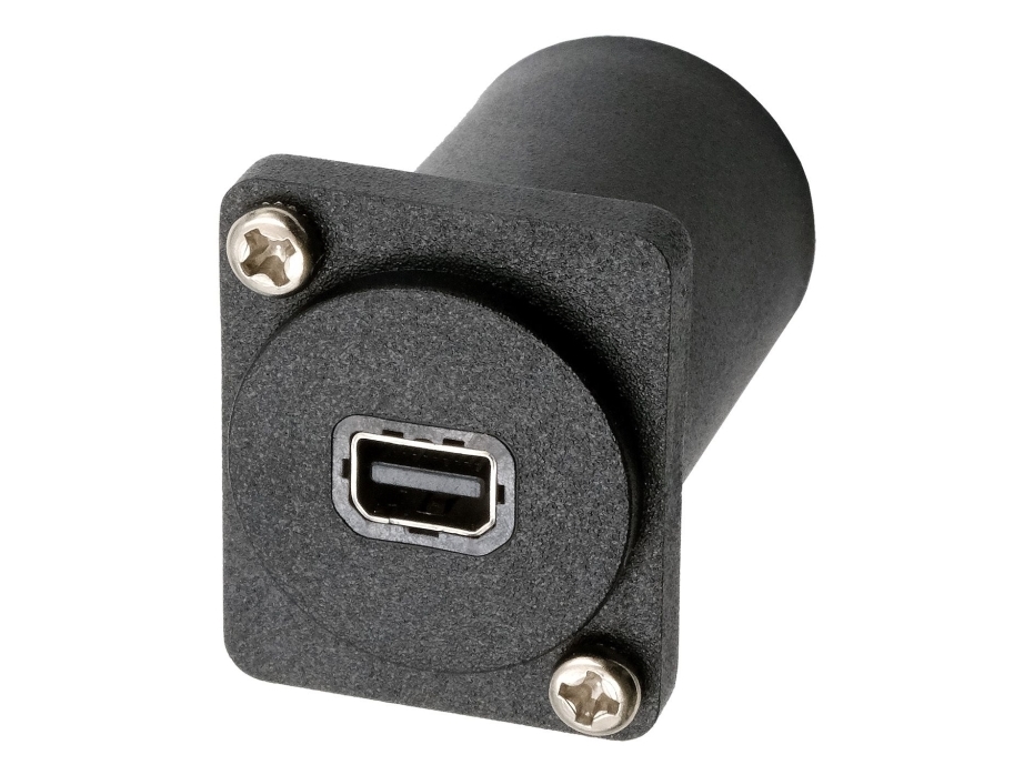 Exsys Ex-49168, Flach, Schwarz, Mini Displayport, Mini Displayport, Weiblich, Weiblich
