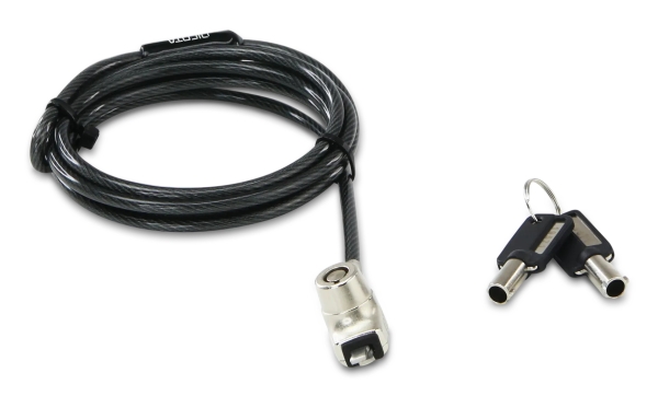DICOTA BASE XX - Lås för säkerhetskabel - kilspår - antracit - 1.5 m | Datorer & Surfplattor - Bärbara tillbehör - Övriga tillbehör | GameStuff