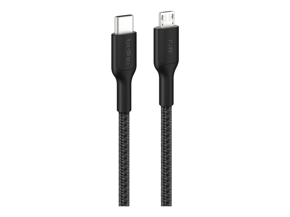 Belkin Boostcharge Pro - Usb-Kabel - Usb-C (Han) Til Micro-Usb Type B (Han) - 1 M - Usb Power Delivery (15W), Flettet Kabel
