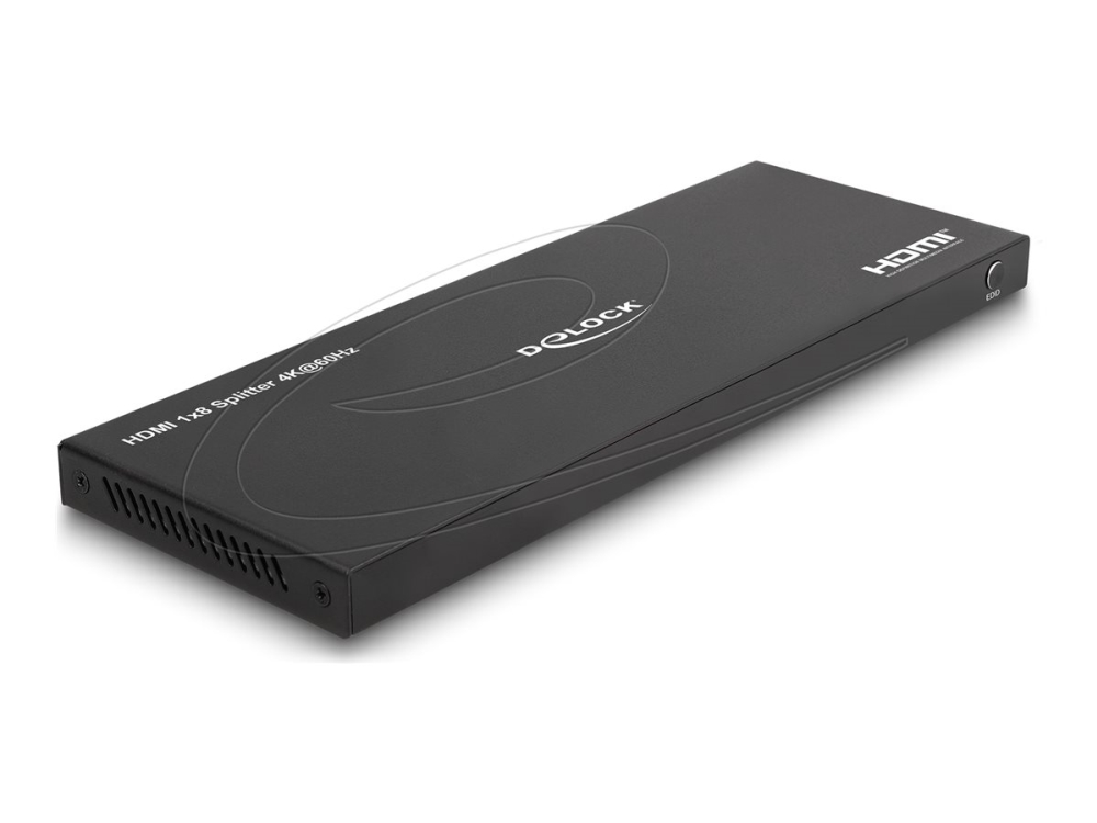 Delock - Video-/Audiosplitter - 4K, 60Hz, With Downscaler - 8 X Hdmi - Desktop