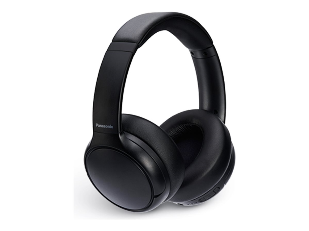 Panasonic Rb-M600be - Hovedtelefoner Med Mik. - Fuld Størrelse - Bluetooth - Trådløs - Aktiv Støjfjerning - 3,5 Mm Jackstik - Sort