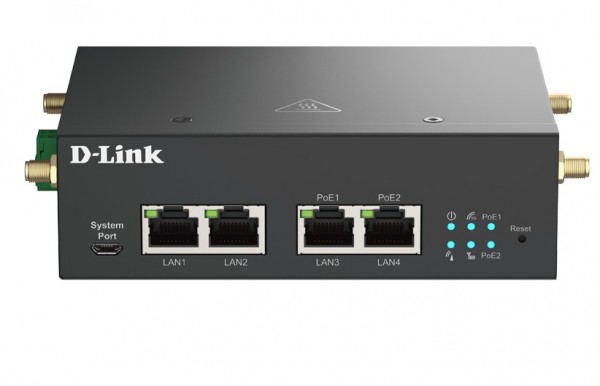 D-LINK 5G Industrial M2M PoE+ Modem 4x10/100/1000 2xSIM 5G/LTE D-LINK 5G Industrial M2M PoE+ Modem 4x10/100/1000 2xSIM 5G/LTE