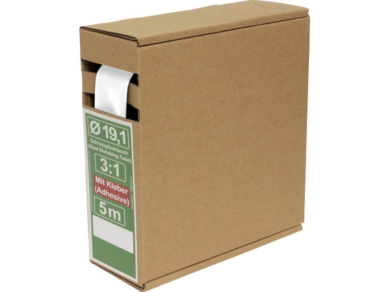 Quadrios 25Ca493 Krympeslange Med Lim Hvid 19.1 Mm 6.4 Mm Krympningshastighed:3:1 5 M