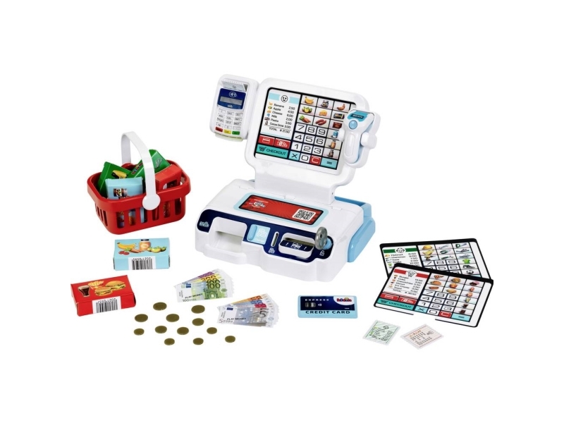 Klein Kasseapparat m. Lyd og Lys - Hvid