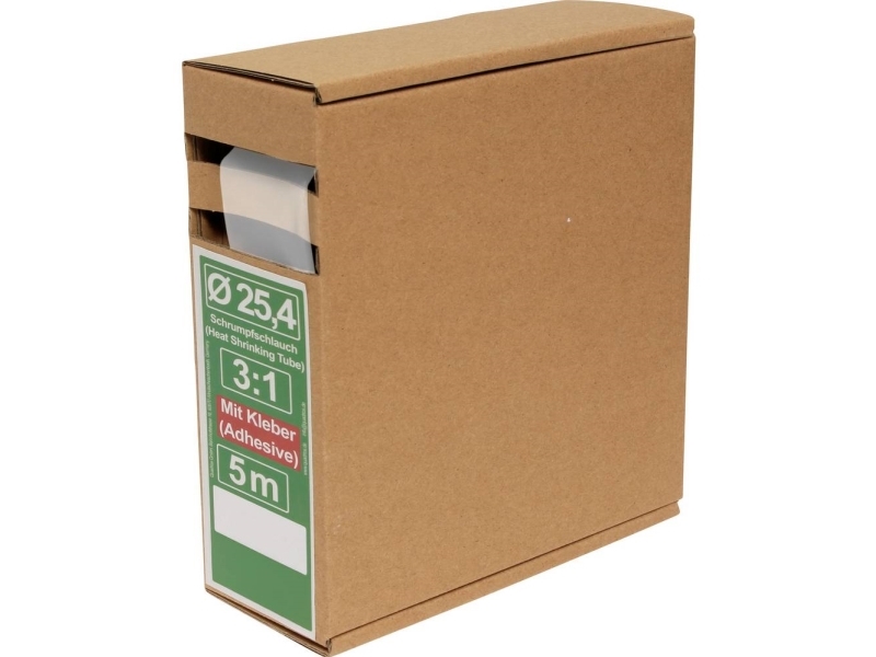 Quadrios 25Ca506 Krympeslange Med Lim Transparent 25.4 Mm 8.5 Mm Krympningshastighed:3:1 5 M