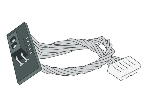 Zebra - Mellemrumssensor, Flytbar - Øvre