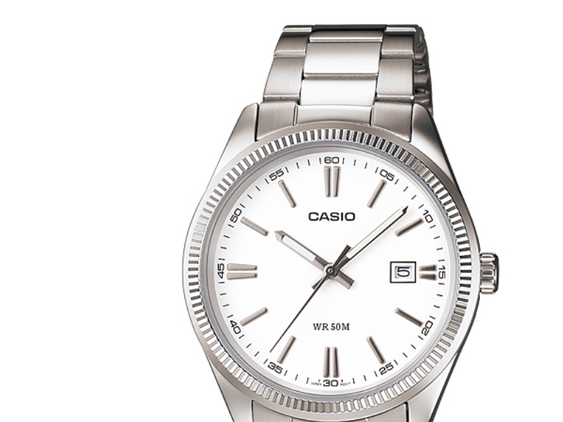 Casio Mtp-1302D-7A1vdf, Armbånd, Rustfrit Stål, Rustfrit Stål, Sr626sw, 3 År, 4,42 Cm