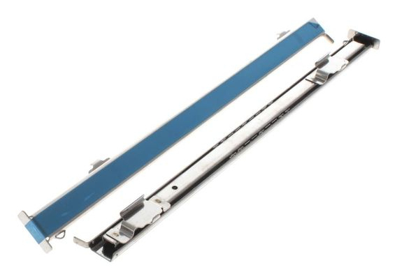 Bauknecht J00322081, Teleskopisk guide, Metall, Ovn, Sølv