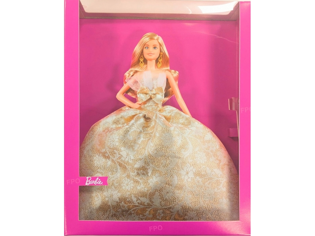 Barbie dukke - Holiday Barbie 2025 festkjole